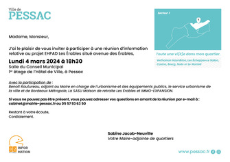 Invitation à la réunion