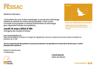 Invitation à la réunion